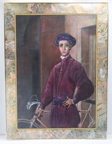 Italo Gazzoli (1923-2007) Italian/American, Acrylic and Collage on Canvas