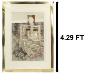 Robert A. Devoe (1928-1992) American, Signed Mixed Media Monotype