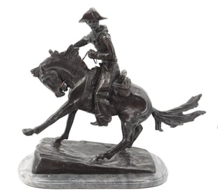 Frederic Remington (1861–1909) American, Cast Bronze Statue of a Cowboy