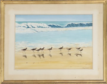 Randy Clark (20th/21st Century) American, Oil on Canvas Beach Landscape