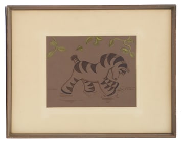 Original Signed Cartoon Watercolor by George Grandpre (1905-1983)