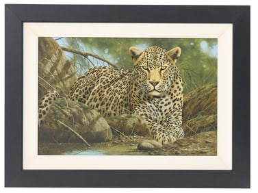 Andrew Bone (Born 1957) South African, Leopard Silkscreen Print