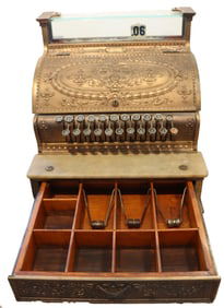 Brass National Cash Register Model 332