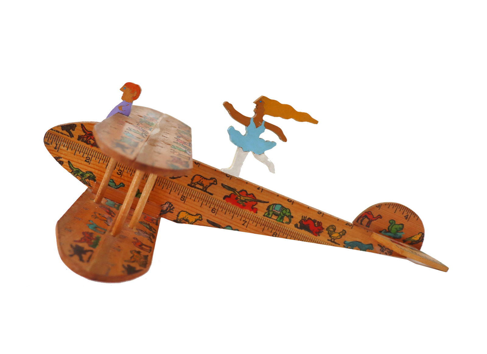 Whimsical Wooden Toy Airplane (1 of 12)