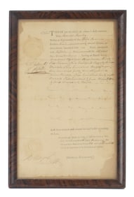 February 17th 1796 Shipping Cargo Declaration New York to Amsterdam