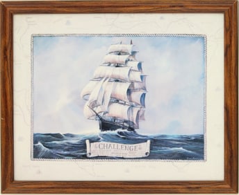 Ruane Manning (Born 1938) American, Maritime Lithograph