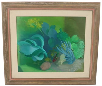 Marjorie Doolitlle Hodges (1888-1972) Signed Oil Painting "Succulents"