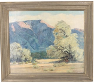 Carl Schmidt (1885-1969) American, San Bernardino Mountains Signed Oil on Canvas