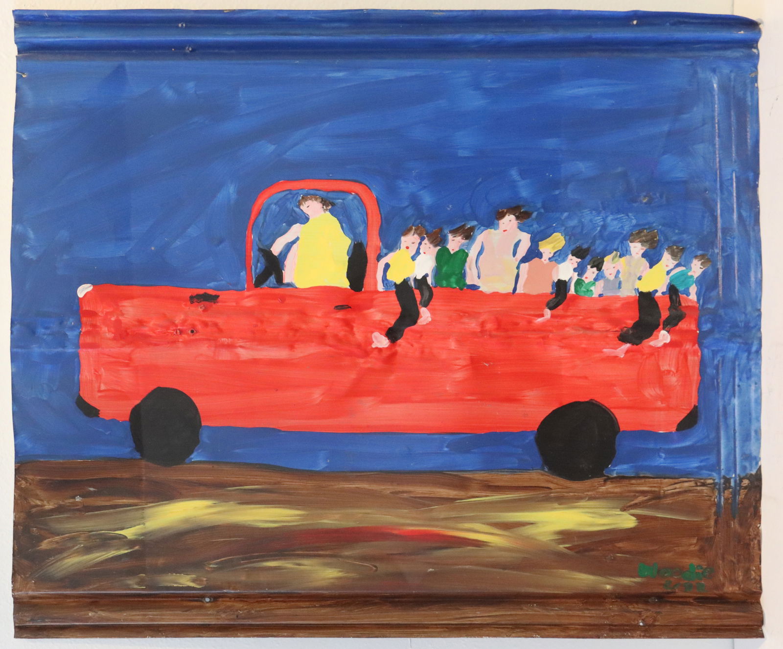 Woodie Long (1942–2009)  American, Acrylic on Aluminum  Folk Art (1 of 10)