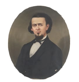 Charles Soule Jr. (1835-1897) American, Oil on Canvas Society Portrait