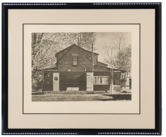 John Baeder (Born 1938) American, Limited Edition Etching Print "Untitled (House With Trailer)"