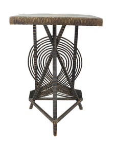 Folk Art Painted Twisted Twig Table