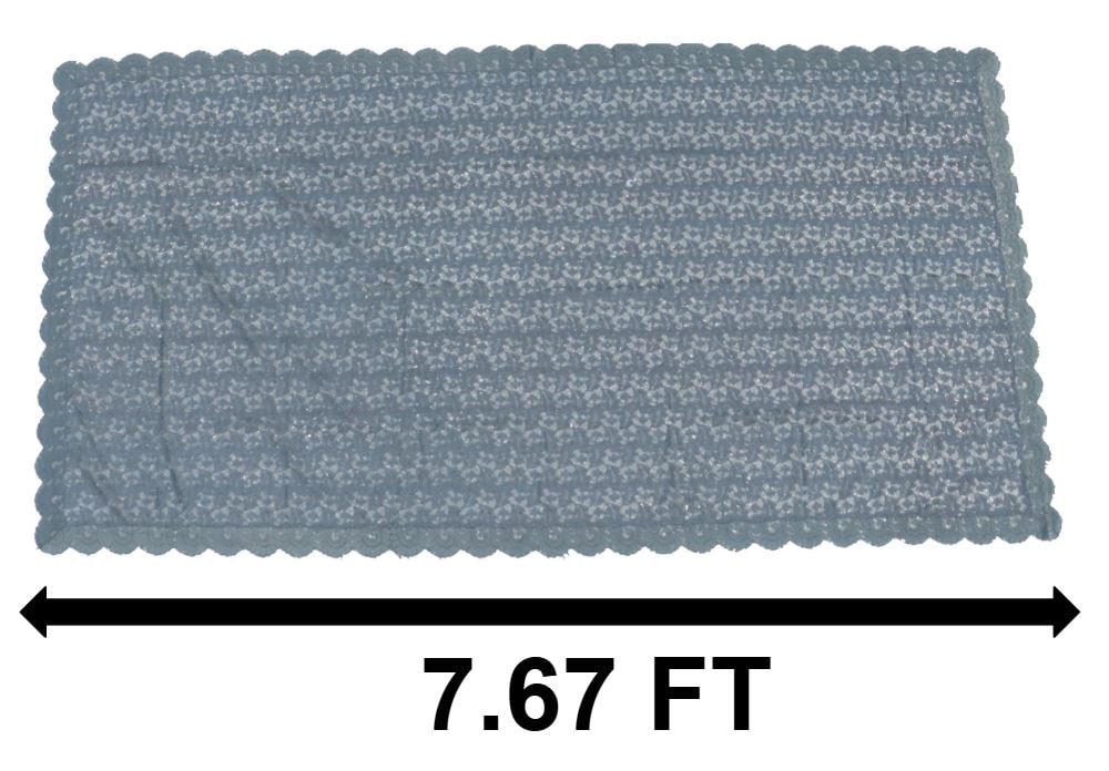 Enormous Decorative Floral Pattern Bench Cover - AS IS (1 of 15)