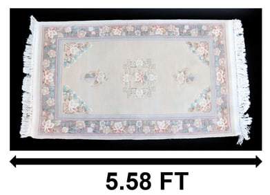 Contemporary Chinese 90 Line Silk Peking Style Rug