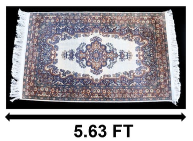 Contemporary Machine Woven Wool Persian Rug