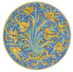 ND Dolfi Italian Decorative Floral Ceramic Plate
