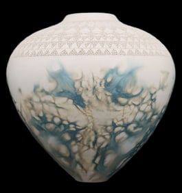 Patricia Mullins, American, Unique Porcelain Vase