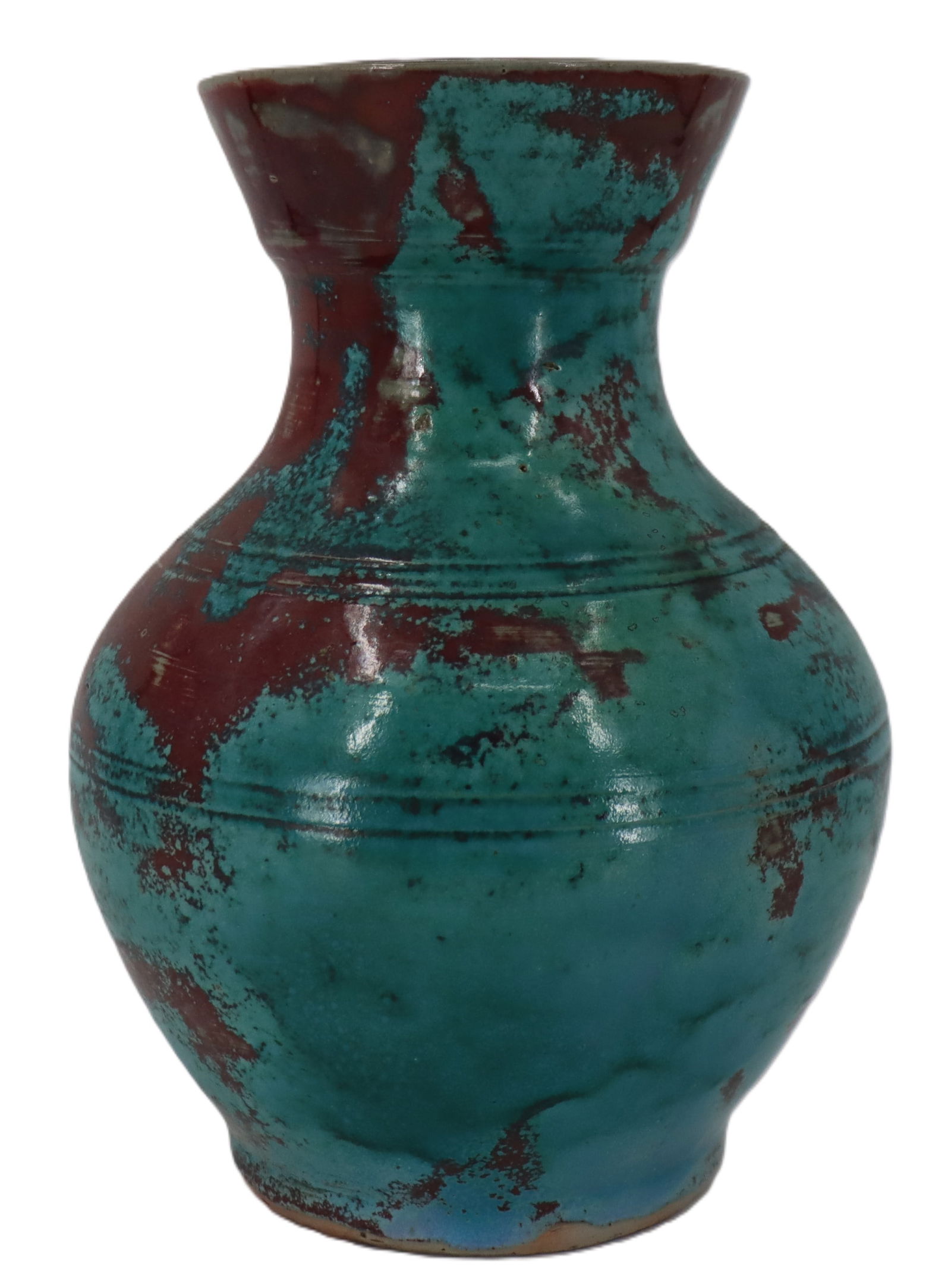 Marked Jugtown Pottery Art Vase Chinese Blue H'an (1 of 19)