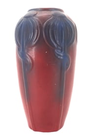 1930s Van Briggle Pottery Art Nouveau Chinese Inspired Vase