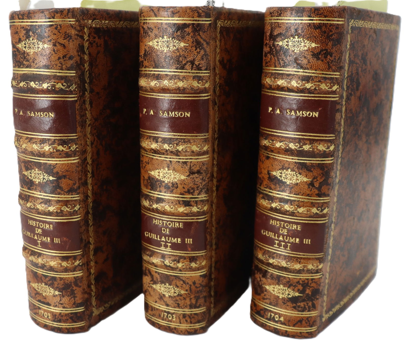 Histoire de Guillaume III, Samson, Three Volume Set 1703-1704 (1 of 20)