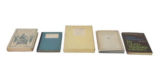 John Masefield (1878-1967) British, (5) Books (1910-1967)