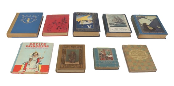 (9) Assorted American and European Children's Books From the Pre-1940s