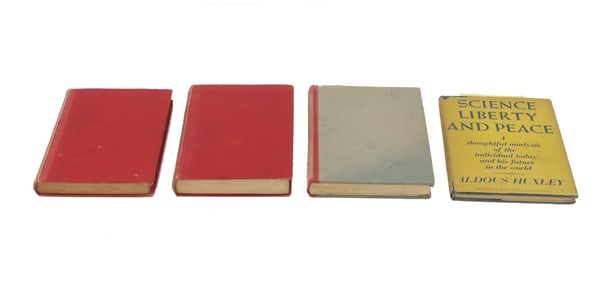 (2) Books by Sartre, (1) by Camus, and (1) by Huxley, All 20th Century