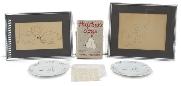(6) James Thurber's Collection Pieces