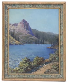 Winfield Ernest Brace (1881-1980) American Landscape of a Mountain Lake