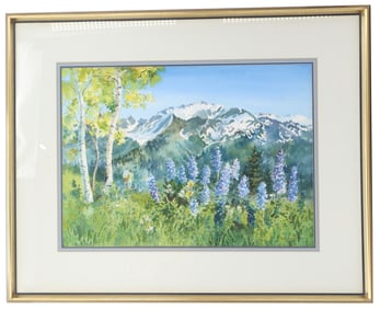 Ruth Basler Burr American 20th/21st Century Original Watercolor