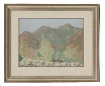 Adele Dumond (1923-2024) American, Oil Painting of California Hills