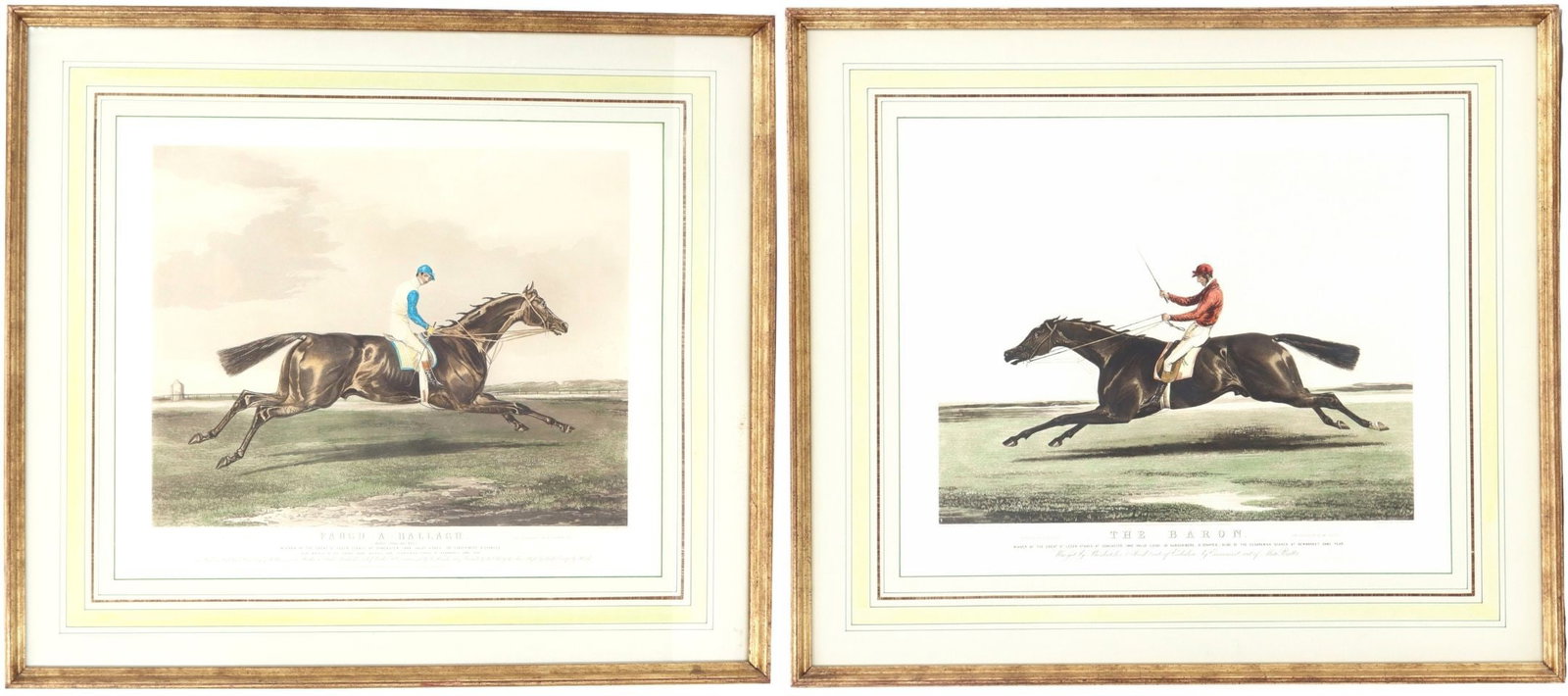 Pair of Antique English Horse Racing Prints "The Baron" and "Faugh a Ballagh" (1 of 20)