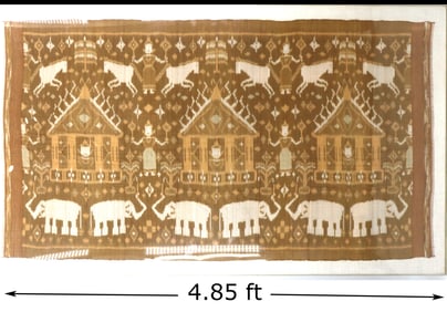 Rochelle White (21st Century) American, Framed Batik Tapestry
