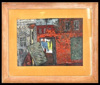 Helen Cranman (1925-2022) American, Pastel Cityscape
