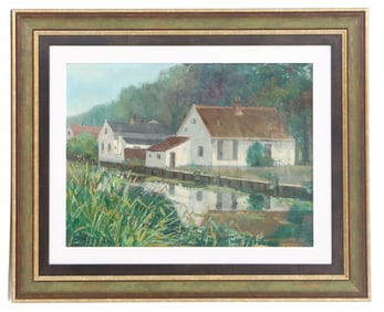 John Smeerdijk (20th Century) Dutch, Oil on Canvas Landscape