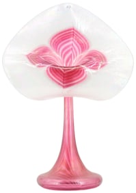 Stuart Abelman Iridescent Pulled Feather Jack in the Pulpit Vase