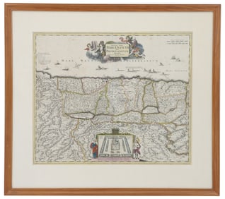 1720 Funck Map of Israel, Palestine, The Holy Land by David Funck of Nuremburg