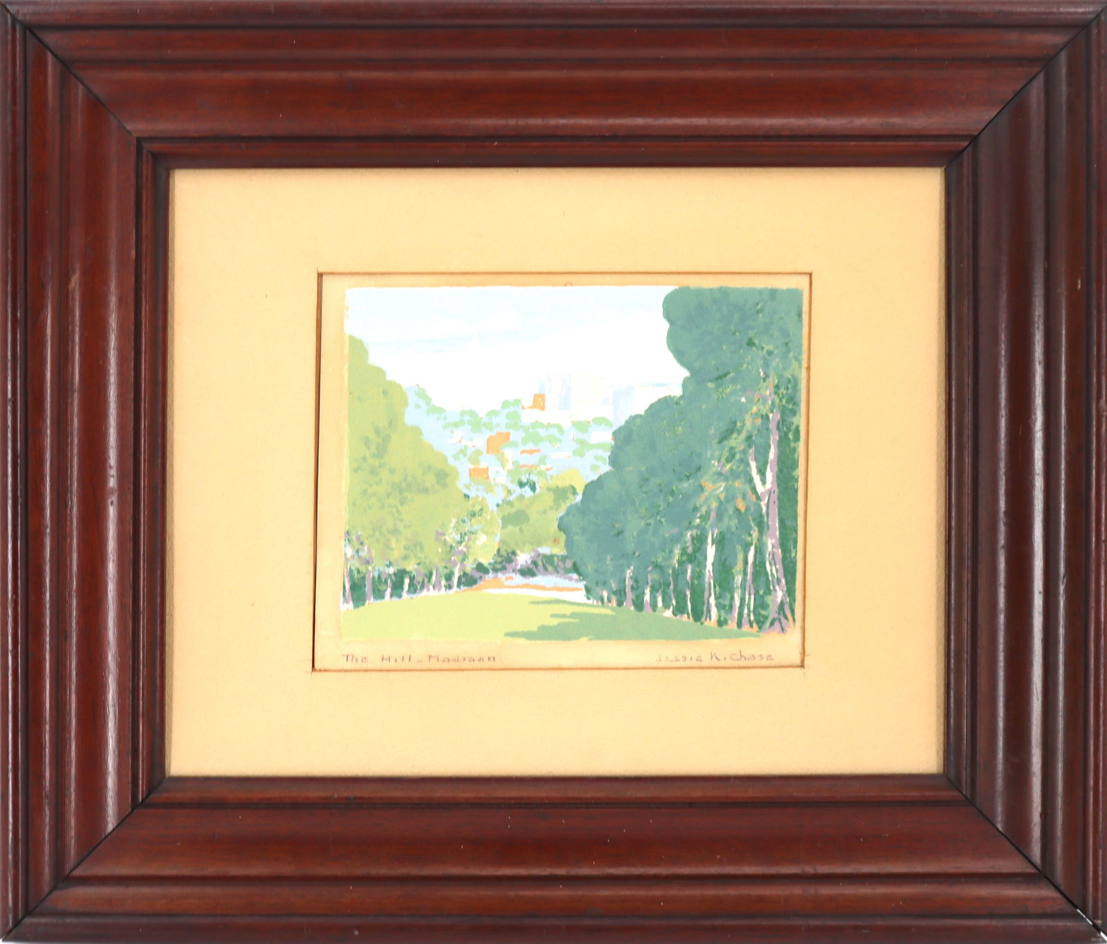 Jessie K. Chase (1879-1970) American, Oil on Paper Cityscape (1 of 14)