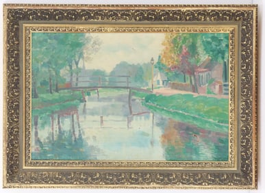 Anton Smeerdijk (1885–1965) Dutch, Oil on Canvas Landscape - AS IS