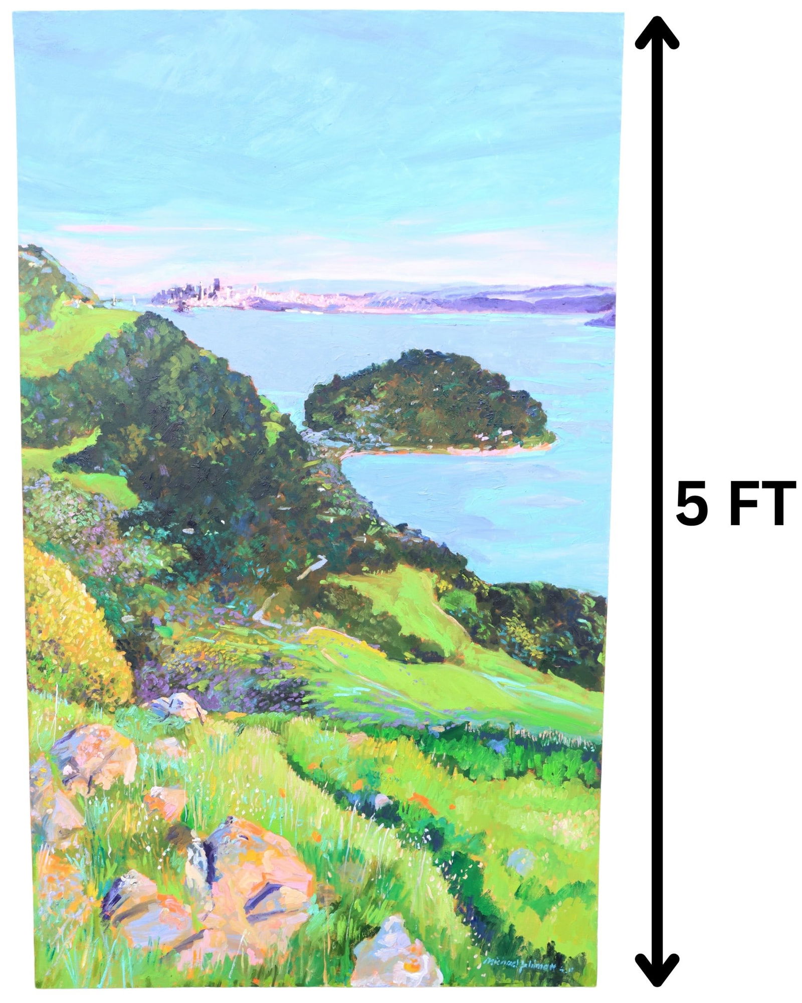 Michael Feldman (20th/21st Century) American, San Francisco Bay View From Tiburon Oil on Canvas (1 of 8)