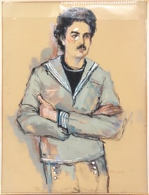 Dorothy Mizell (20th Century) American, Pastel on Paper Figural