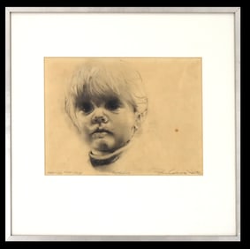 Paul Chelko (1933-2007) American, Framed Pencil Sketch on Paper