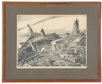 John Alexander Noble (1913–1983) American, Lithograph