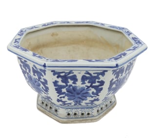 Large Vintage Chinese Porcelain Planter or Jardiniere