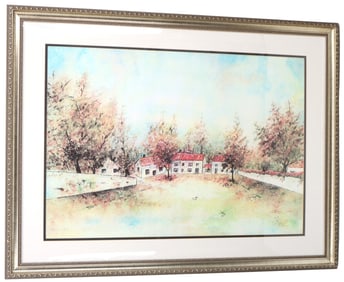 Signed Numbered Landscape Lithograph