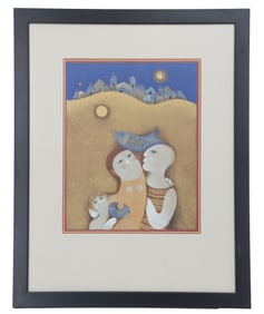 Sami Briss (Born 1930) Romanian, Signed and Numbered Abstract Silkscreen Print