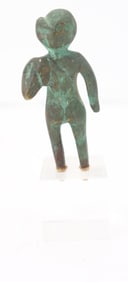 Antique Grand Tour Reproduction Phoenician Patinated Bronze Figural Sculpture