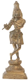 Brass Lord Krishna Sculpture