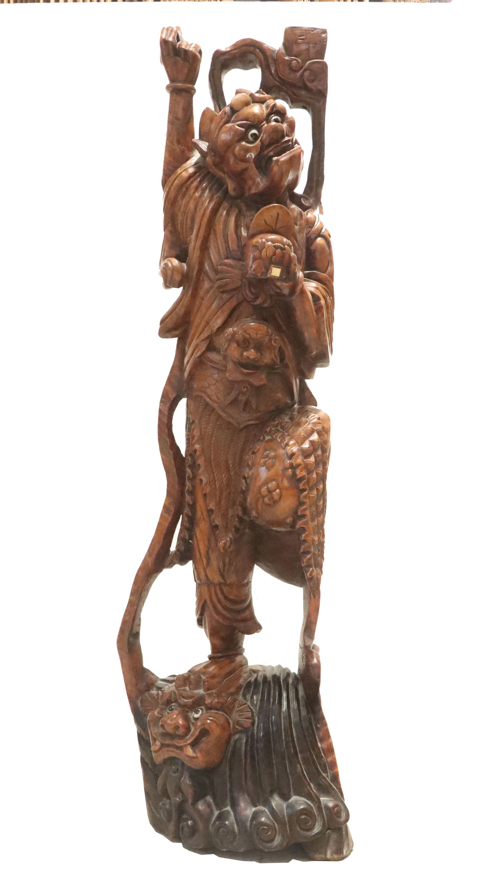 Chinese Carved Boxwood Eight Immortals Statue of Li Teiguai (1 of 20)