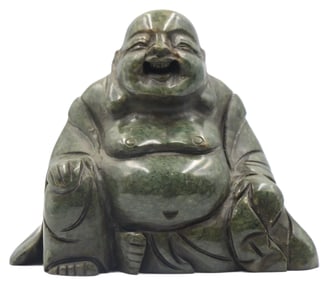 Vintage Chinese Carved Jade Buddha